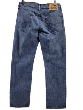 Levis Jeans Mens 30x32 Blue 514 Stretch Denim 0514-3159 Straight Fit